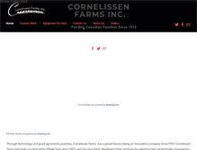 Tablet Screenshot of cornelissenfarms.com